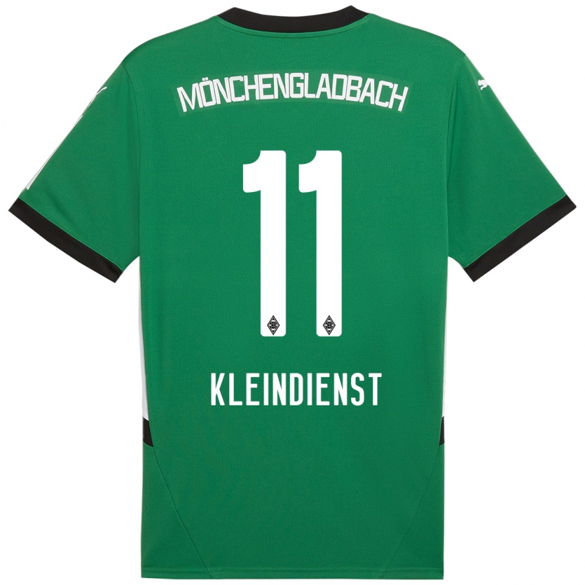 Enfant Maillot Tim Kleindienst #11 Vert Blanc Tenues Extérieur 2024/25 T-Shirt Suisse