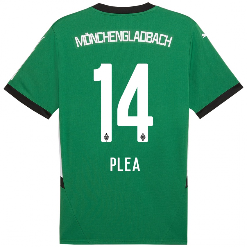 Enfant Maillot Alassane Plea #14 Vert Blanc Tenues Extérieur 2024/25 T-Shirt Suisse