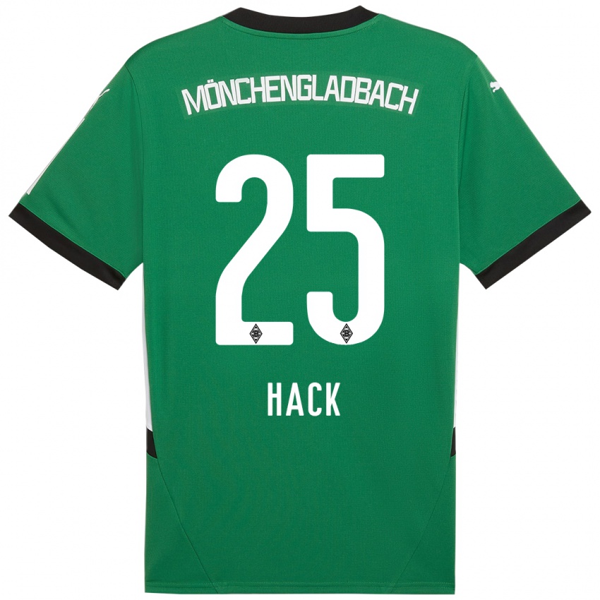 Enfant Maillot Robin Hack #25 Vert Blanc Tenues Extérieur 2024/25 T-Shirt Suisse