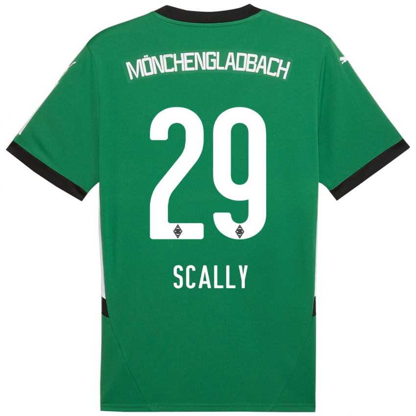 Enfant Maillot Joe Scally #29 Vert Blanc Tenues Extérieur 2024/25 T-Shirt Suisse