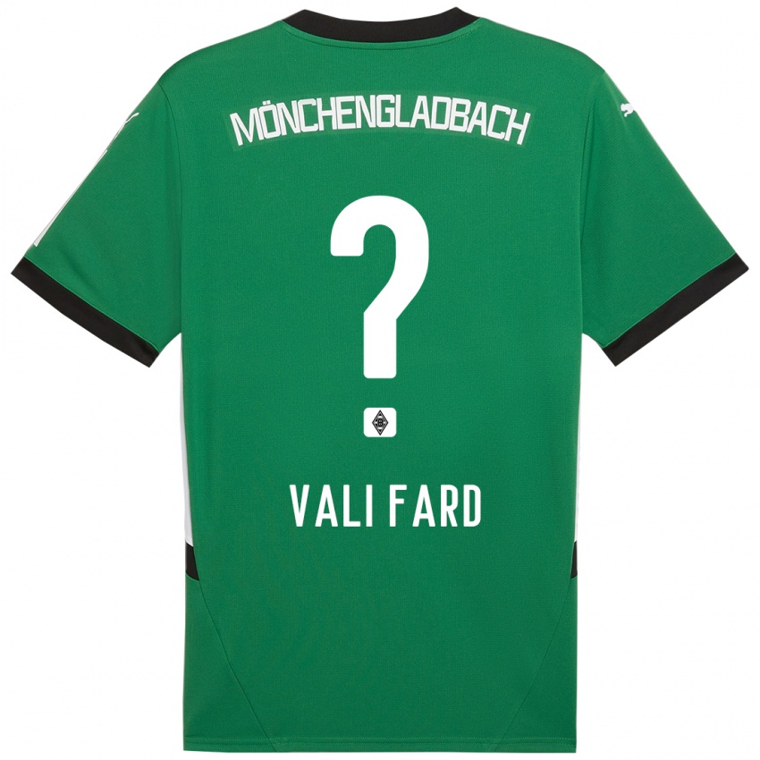 Enfant Maillot Elias Vali Fard #0 Vert Blanc Tenues Extérieur 2024/25 T-Shirt Suisse