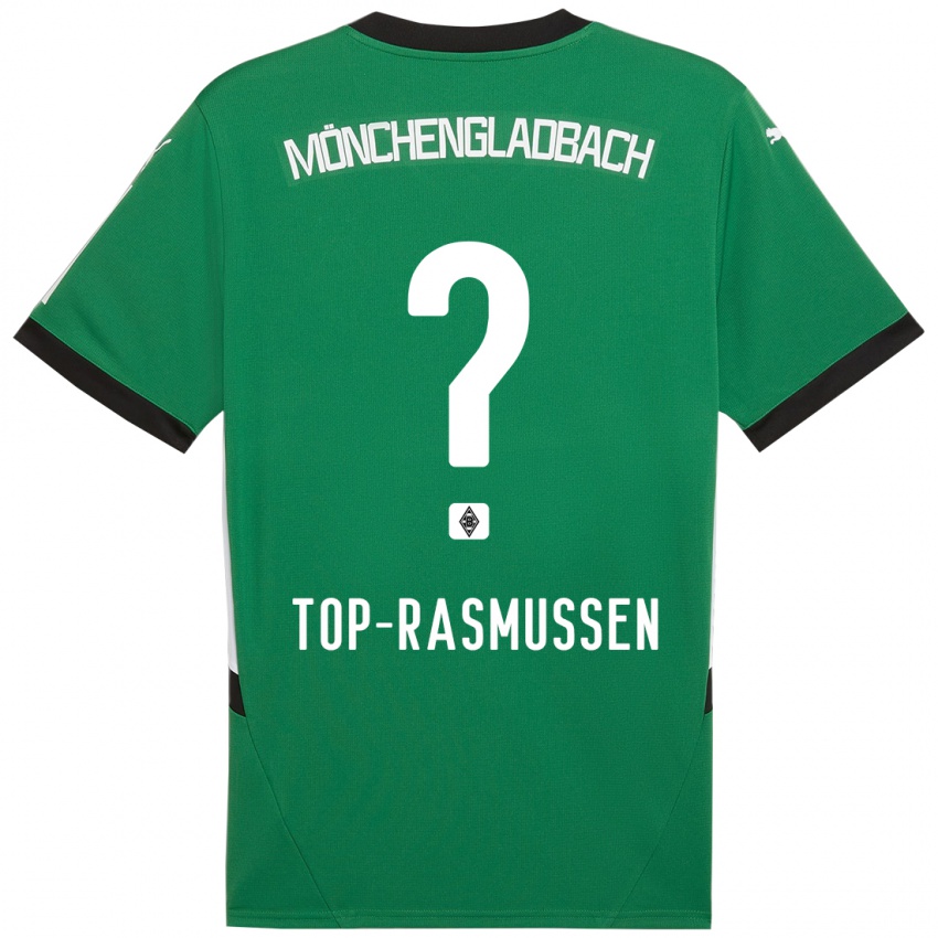 Enfant Maillot Tristan Top-Rasmussen #0 Vert Blanc Tenues Extérieur 2024/25 T-Shirt Suisse