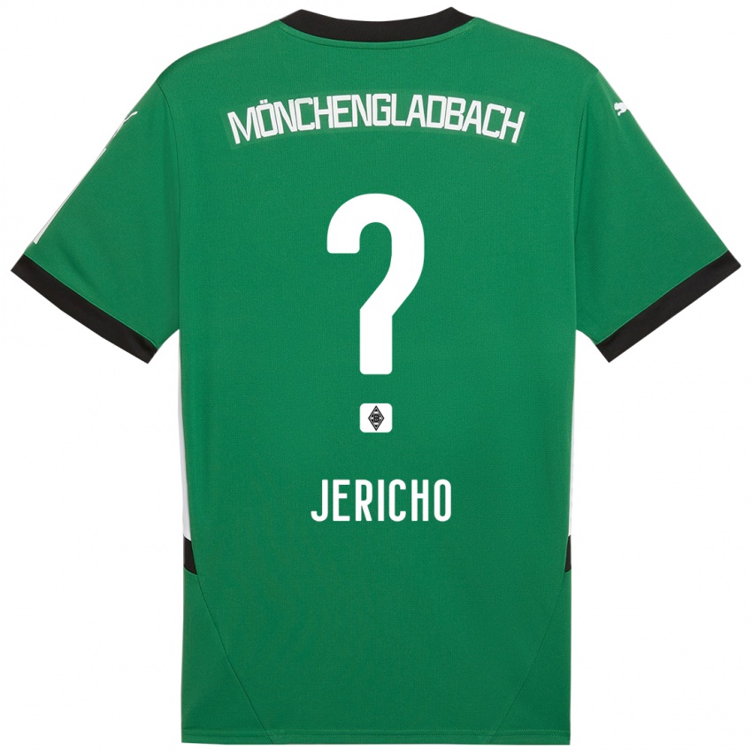 Enfant Maillot Aidan Jericho #0 Vert Blanc Tenues Extérieur 2024/25 T-Shirt Suisse