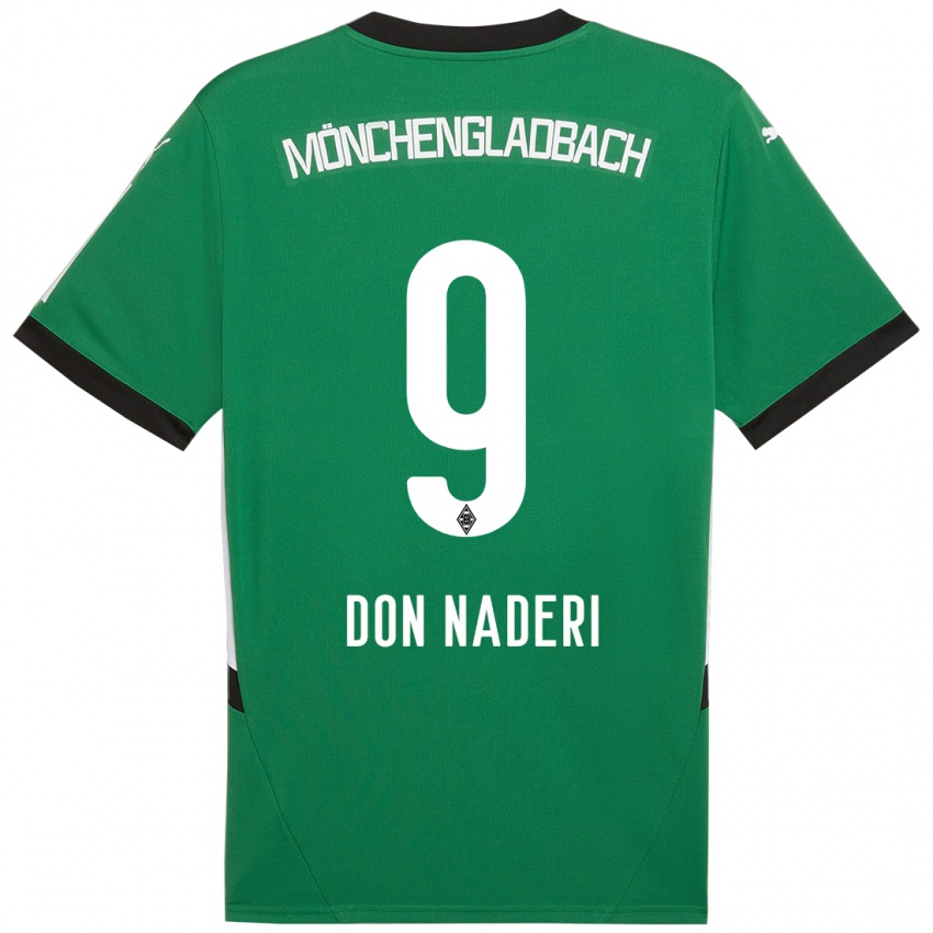 Enfant Maillot Ryan Don Naderi #9 Vert Blanc Tenues Extérieur 2024/25 T-Shirt Suisse