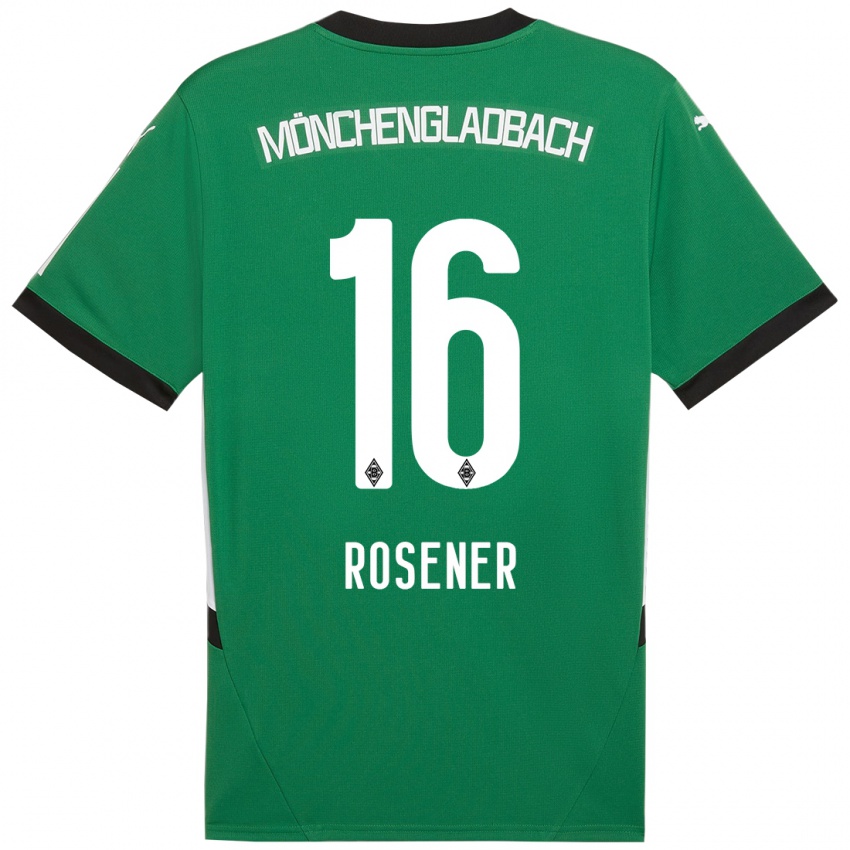 Enfant Maillot Chiara Rösener #16 Vert Blanc Tenues Extérieur 2024/25 T-Shirt Suisse