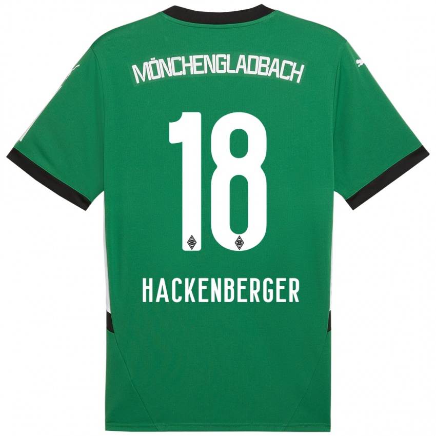 Enfant Maillot Jessica Hackenberger #18 Vert Blanc Tenues Extérieur 2024/25 T-Shirt Suisse