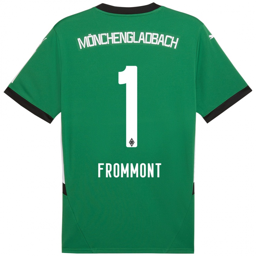 Enfant Maillot Romina Frommont #1 Vert Blanc Tenues Extérieur 2024/25 T-Shirt Suisse