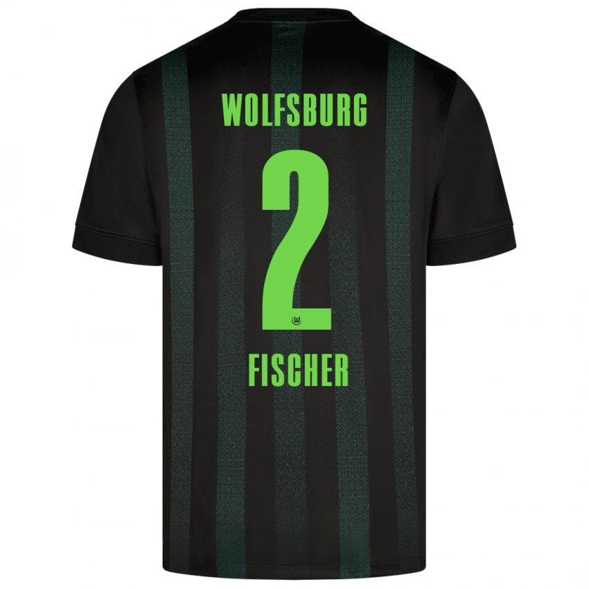 Kinder Kilian Fischer #2 Dunkelgrün Auswärtstrikot Trikot 2024/25 T-Shirt Schweiz