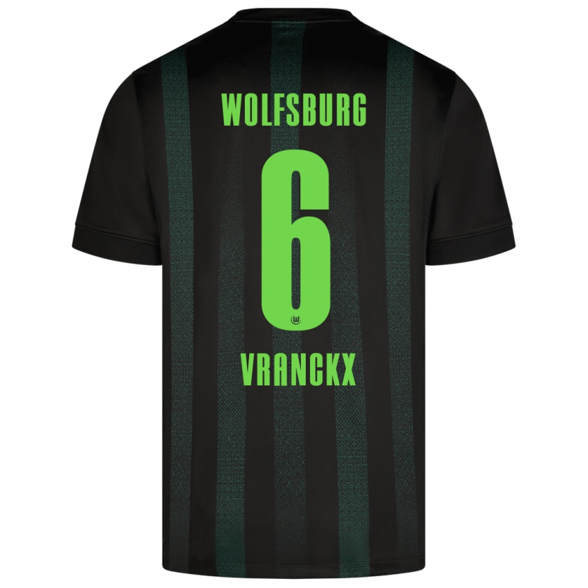 Kinder Aster Vranckx #6 Dunkelgrün Auswärtstrikot Trikot 2024/25 T-Shirt Schweiz