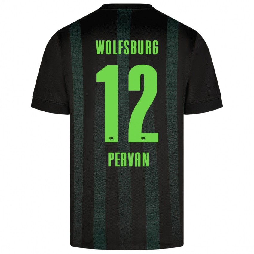 Kinder Pavao Pervan #12 Dunkelgrün Auswärtstrikot Trikot 2024/25 T-Shirt Schweiz