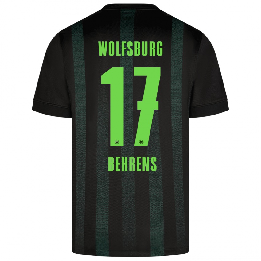 Kinder Kevin Behrens #17 Dunkelgrün Auswärtstrikot Trikot 2024/25 T-Shirt Schweiz