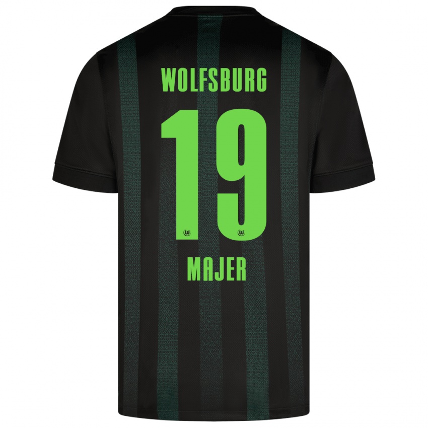 Kinder Lovro Majer #19 Dunkelgrün Auswärtstrikot Trikot 2024/25 T-Shirt Schweiz