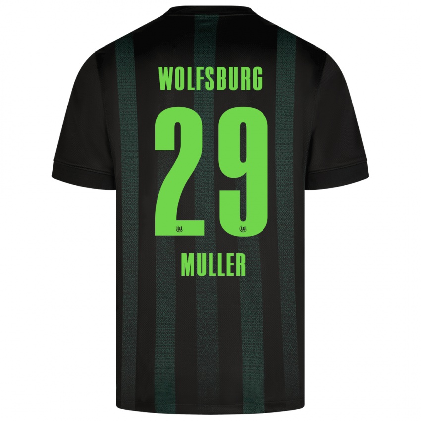 Kinder Marius Müller #29 Dunkelgrün Auswärtstrikot Trikot 2024/25 T-Shirt Schweiz