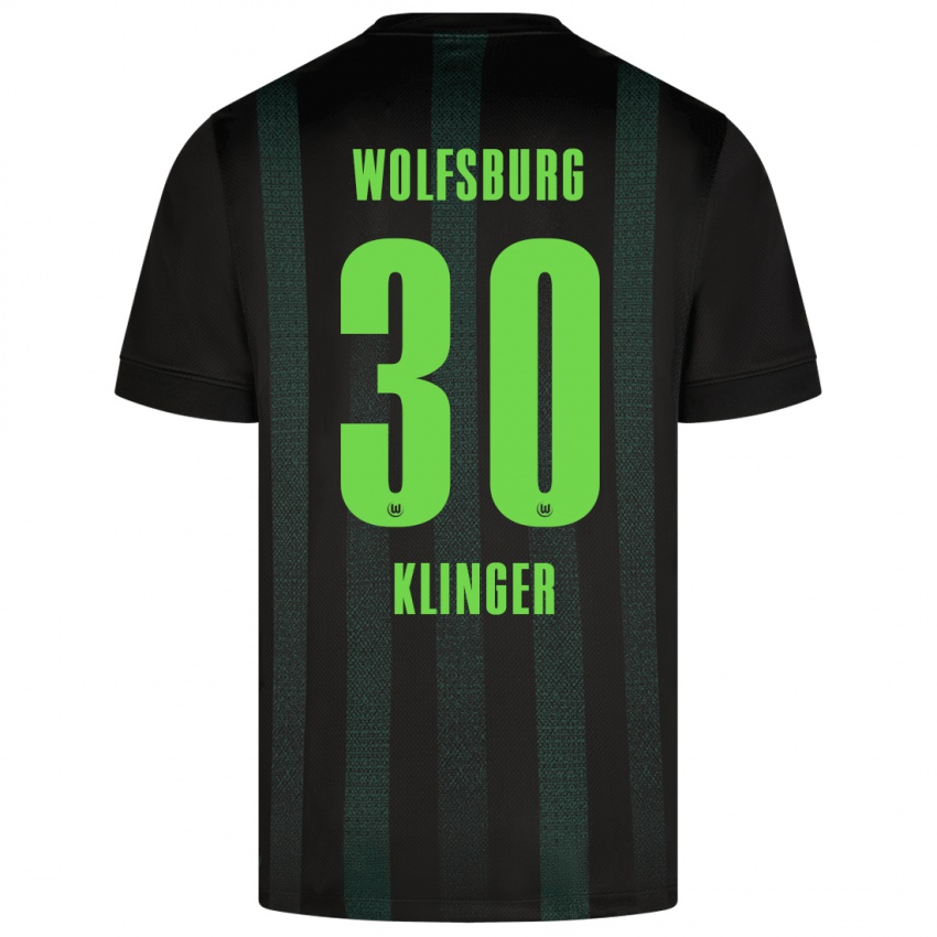 Kinder Niklas Klinger #30 Dunkelgrün Auswärtstrikot Trikot 2024/25 T-Shirt Schweiz