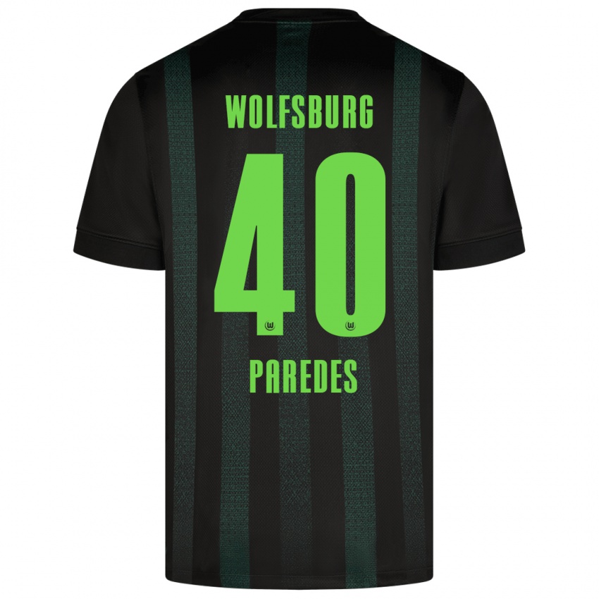 Kinder Kevin Paredes #40 Dunkelgrün Auswärtstrikot Trikot 2024/25 T-Shirt Schweiz