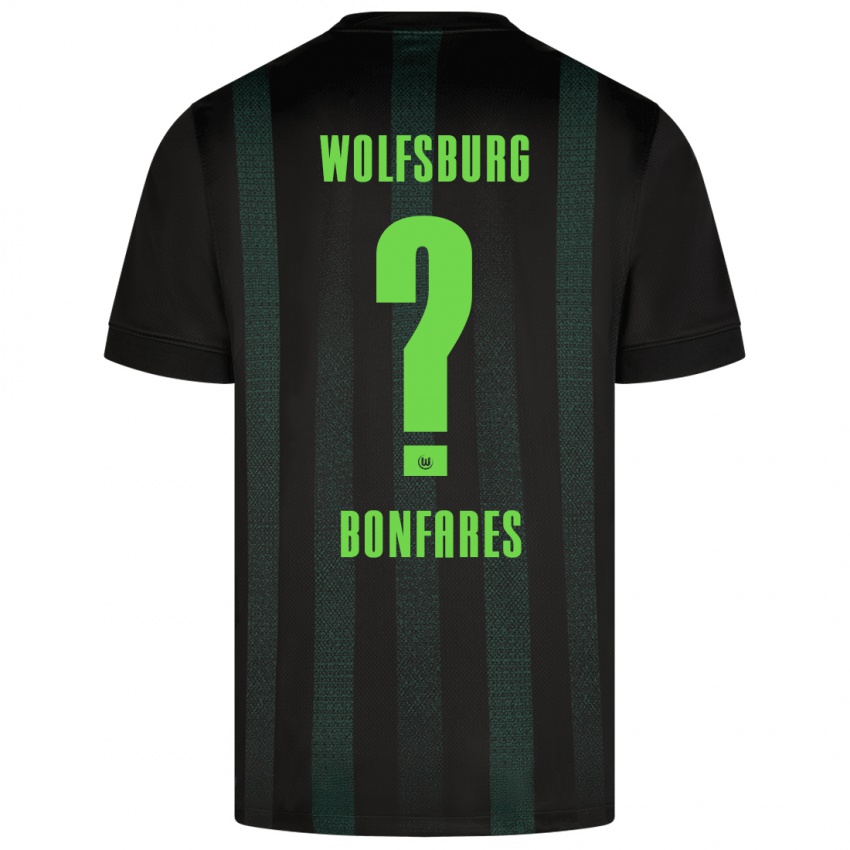 Kinder Marouan Bonfares #0 Dunkelgrün Auswärtstrikot Trikot 2024/25 T-Shirt Schweiz