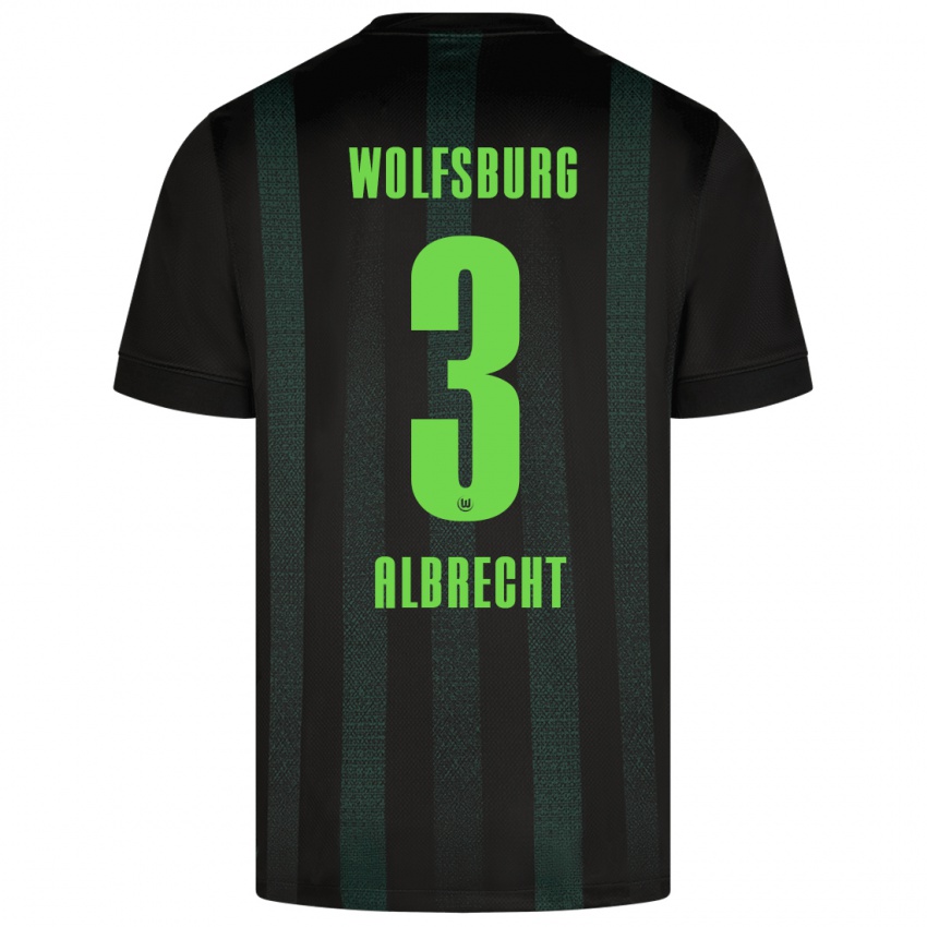 Kinder Ben Albrecht #3 Dunkelgrün Auswärtstrikot Trikot 2024/25 T-Shirt Schweiz