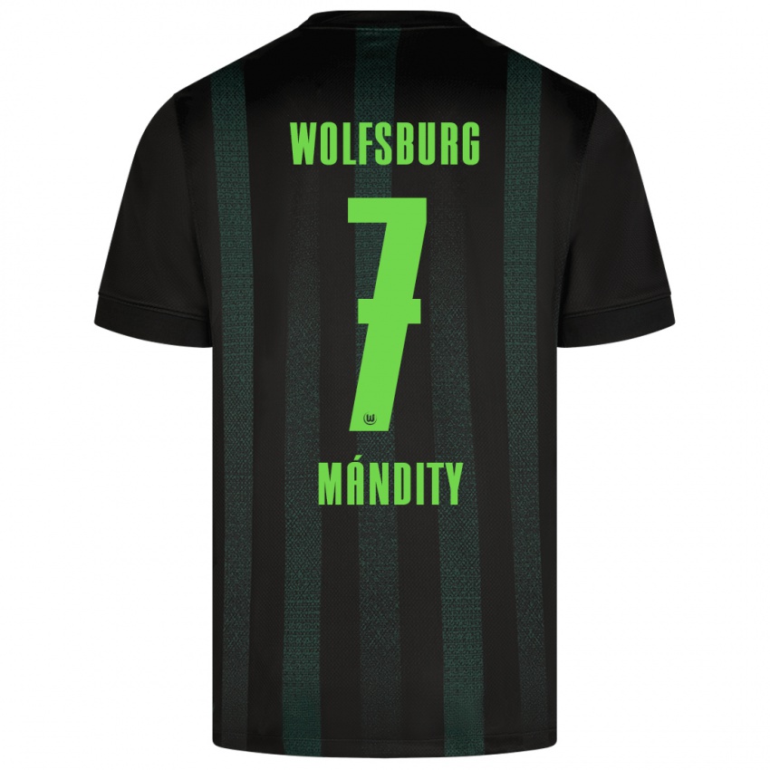 Kinder Márkó Mándity #7 Dunkelgrün Auswärtstrikot Trikot 2024/25 T-Shirt Schweiz