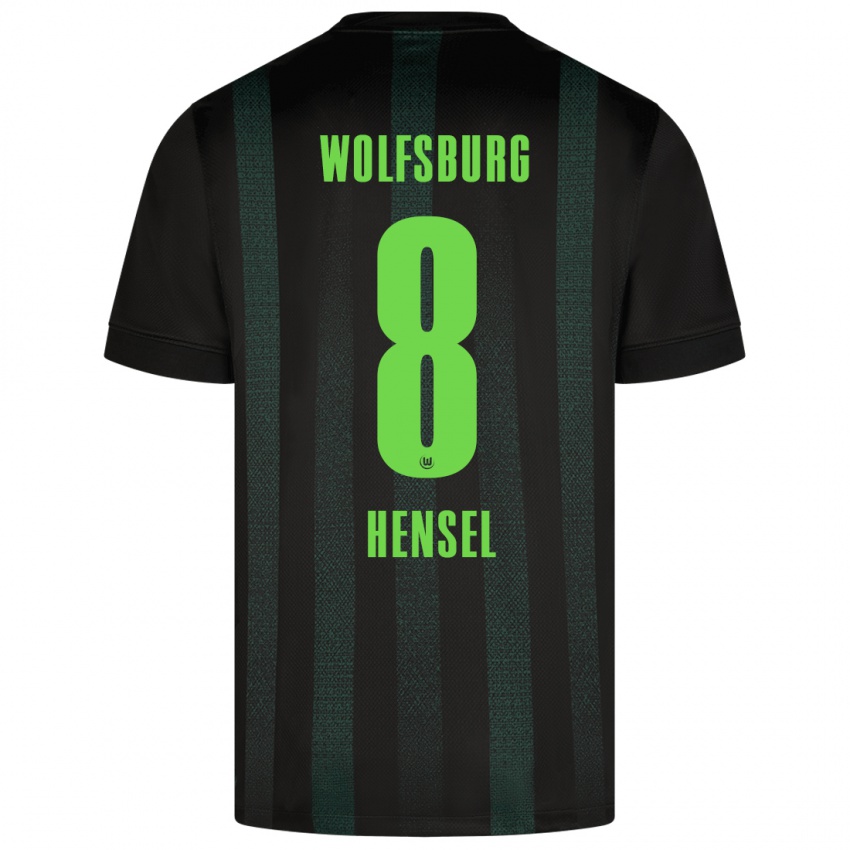 Kinder Pharell Hensel #8 Dunkelgrün Auswärtstrikot Trikot 2024/25 T-Shirt Schweiz