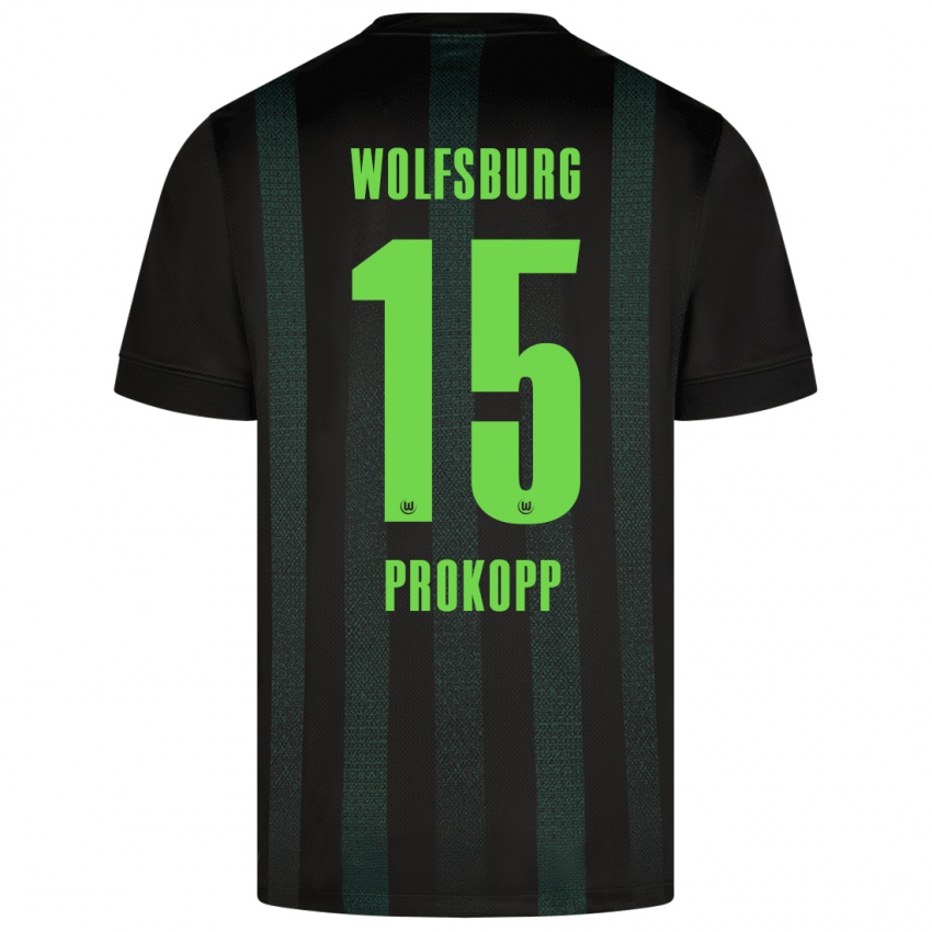 Kinder Oskar Prokopp #15 Dunkelgrün Auswärtstrikot Trikot 2024/25 T-Shirt Schweiz