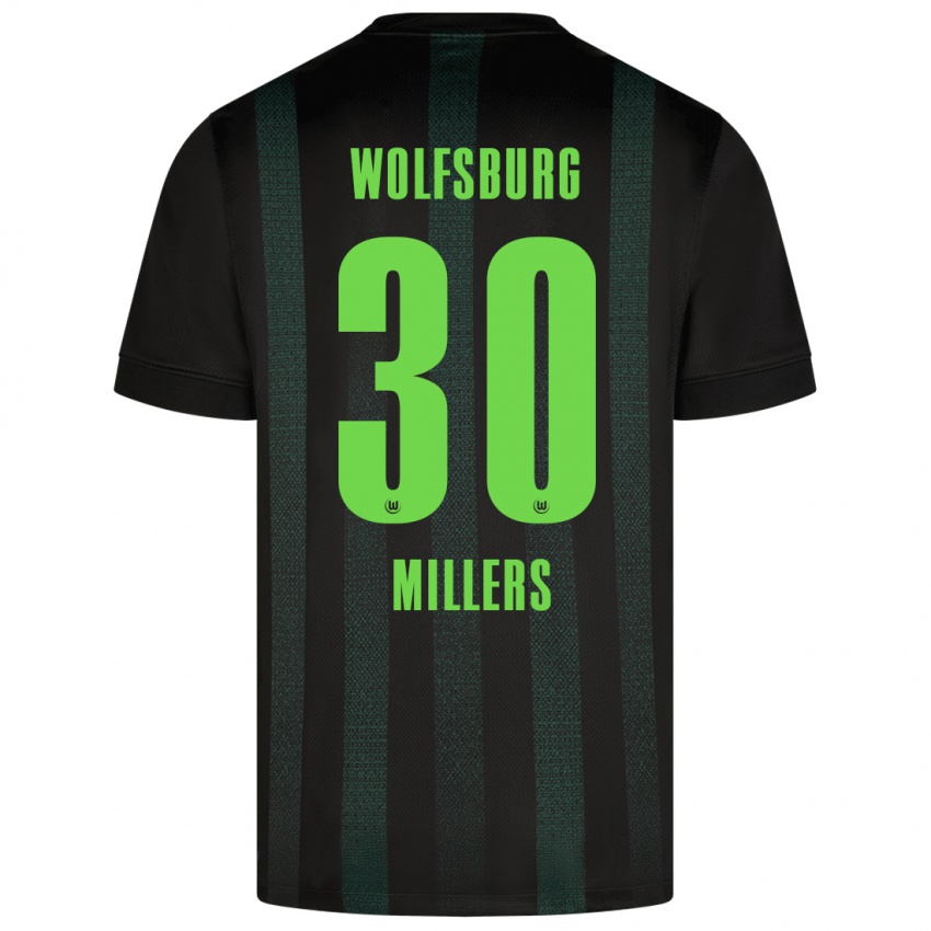 Kinder Kristers Millers #30 Dunkelgrün Auswärtstrikot Trikot 2024/25 T-Shirt Schweiz