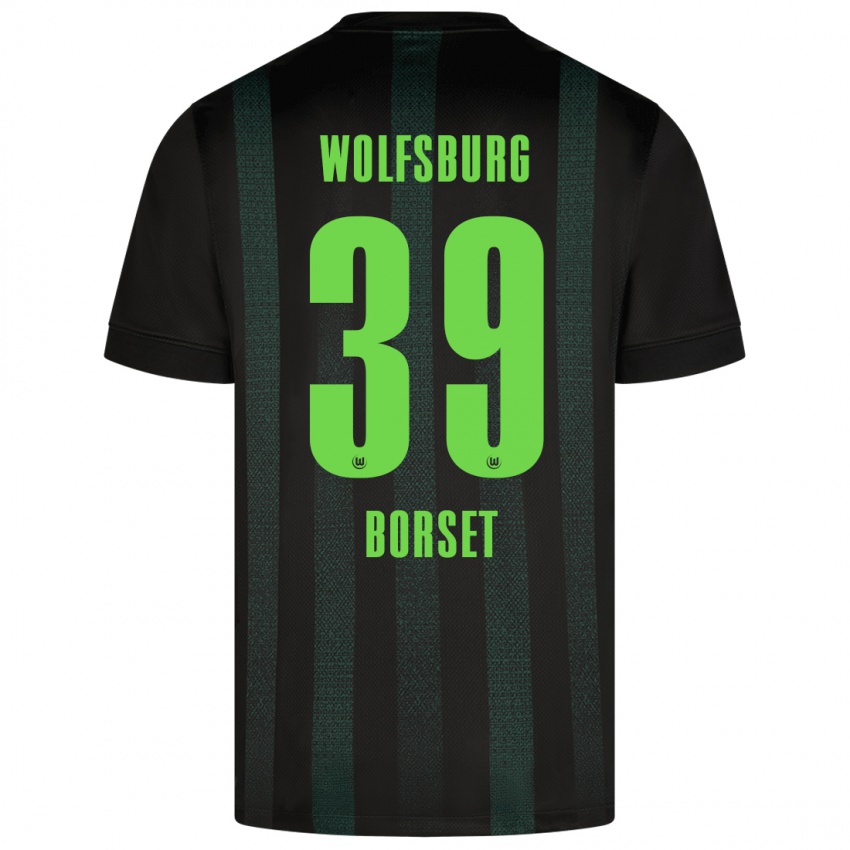 Kinder Anders Rønne Børset #39 Dunkelgrün Auswärtstrikot Trikot 2024/25 T-Shirt Schweiz