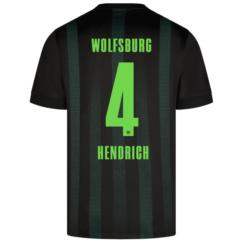 Kinder Kathrin Hendrich #4 Dunkelgrün Auswärtstrikot Trikot 2024/25 T-Shirt Schweiz