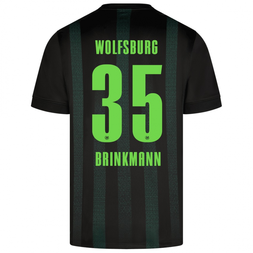 Kinder Karla Brinkmann #35 Dunkelgrün Auswärtstrikot Trikot 2024/25 T-Shirt Schweiz