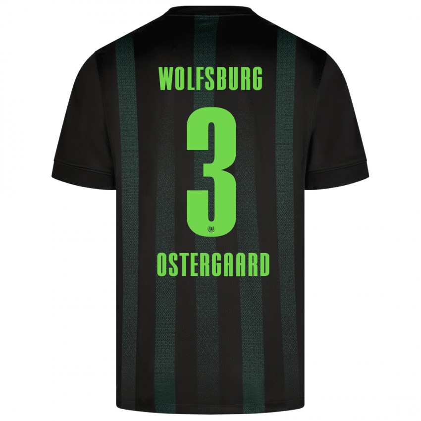 Kinder Christian Östergaard #3 Dunkelgrün Auswärtstrikot Trikot 2024/25 T-Shirt Schweiz