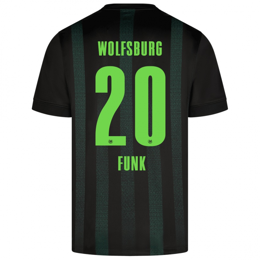 Kinder Jonah Funk #20 Dunkelgrün Auswärtstrikot Trikot 2024/25 T-Shirt Schweiz