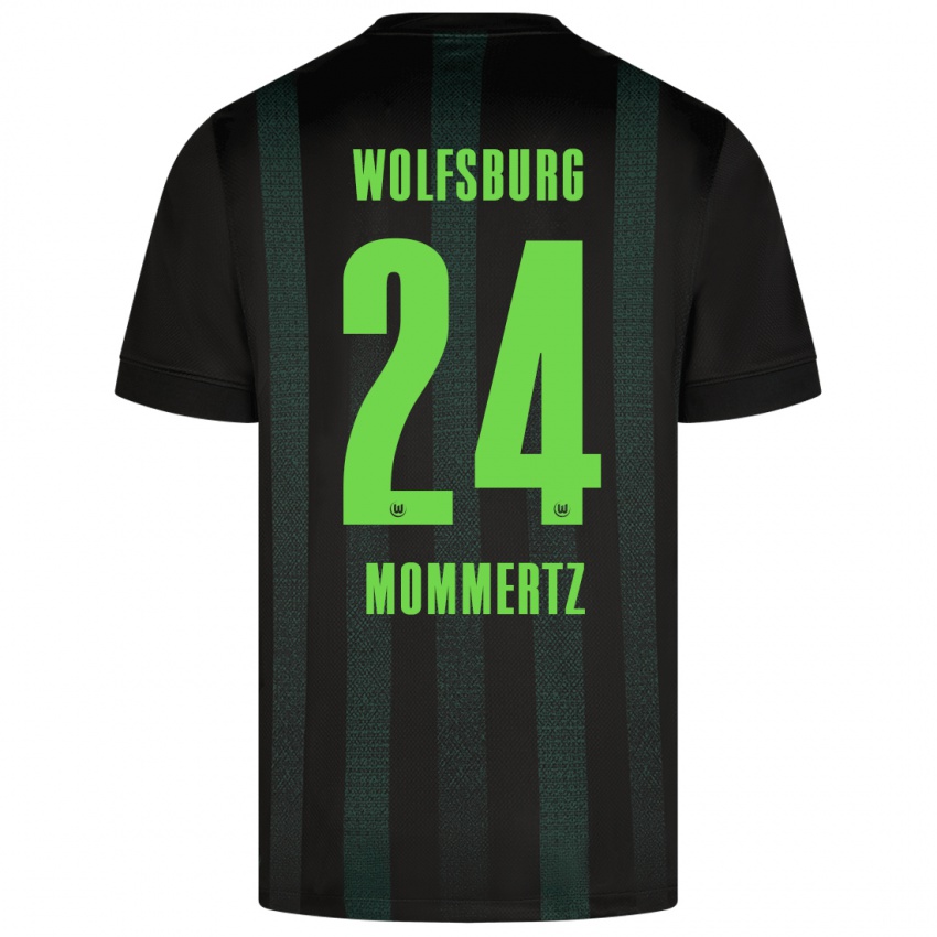 Kinder Benjamin Mommertz #24 Dunkelgrün Auswärtstrikot Trikot 2024/25 T-Shirt Schweiz