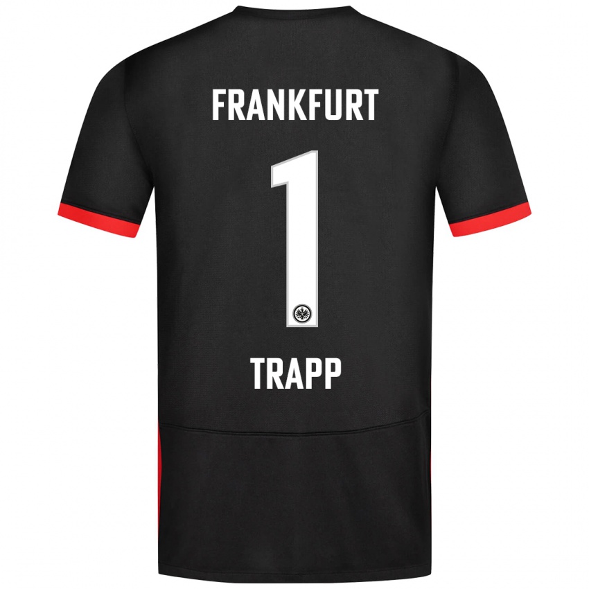 Kinder Kevin Trapp #1 Schwarz Auswärtstrikot Trikot 2024/25 T-Shirt Schweiz