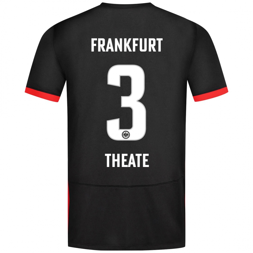 Kinder Arthur Theate #3 Schwarz Auswärtstrikot Trikot 2024/25 T-Shirt Schweiz