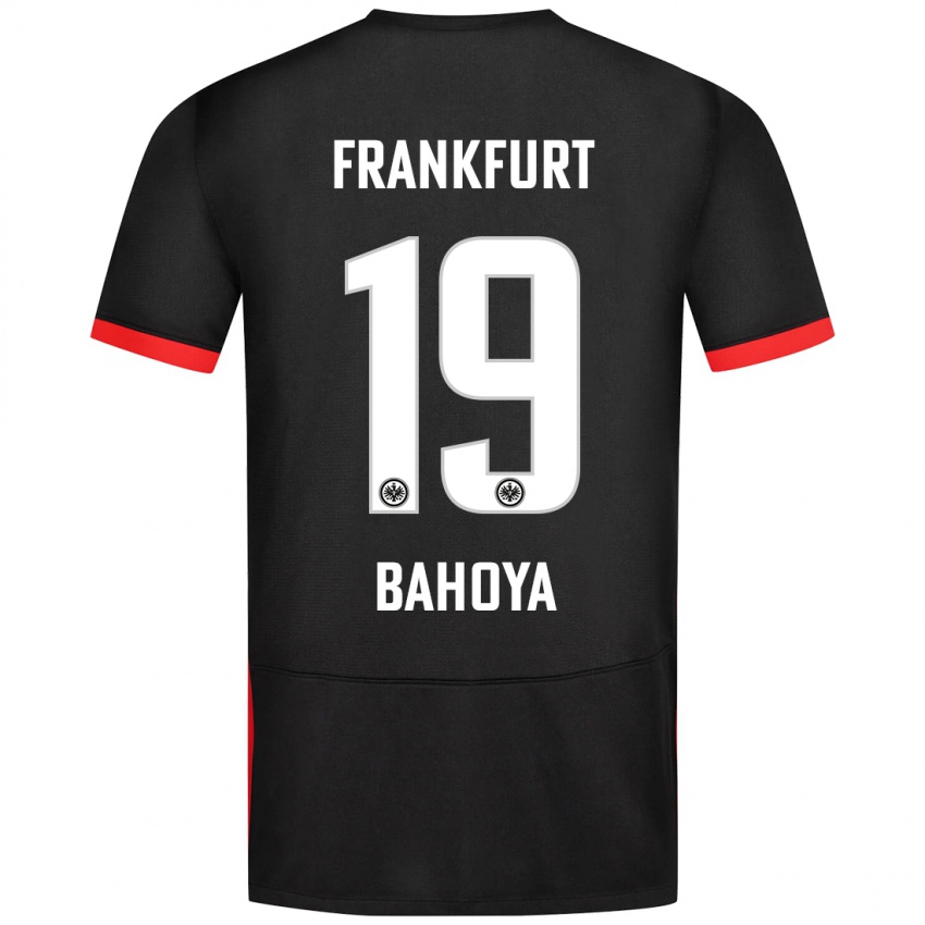 Kinder Jean-Mattéo Bahoya #19 Schwarz Auswärtstrikot Trikot 2024/25 T-Shirt Schweiz