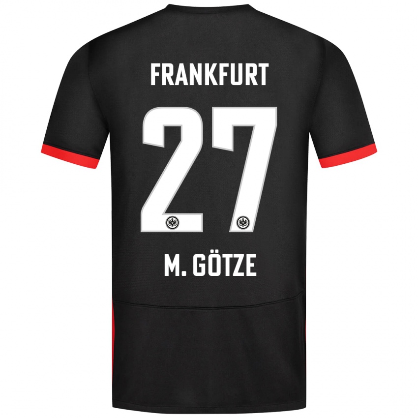 Kinder Mario Götze #27 Schwarz Auswärtstrikot Trikot 2024/25 T-Shirt Schweiz