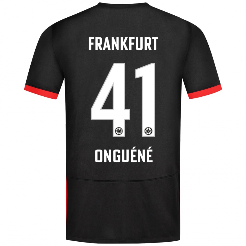 Kinder Jérôme Onguéné #41 Schwarz Auswärtstrikot Trikot 2024/25 T-Shirt Schweiz