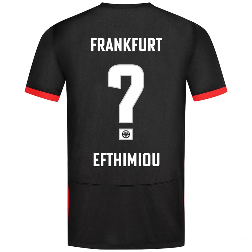 Kinder Sissis Efthimiou #0 Schwarz Auswärtstrikot Trikot 2024/25 T-Shirt Schweiz