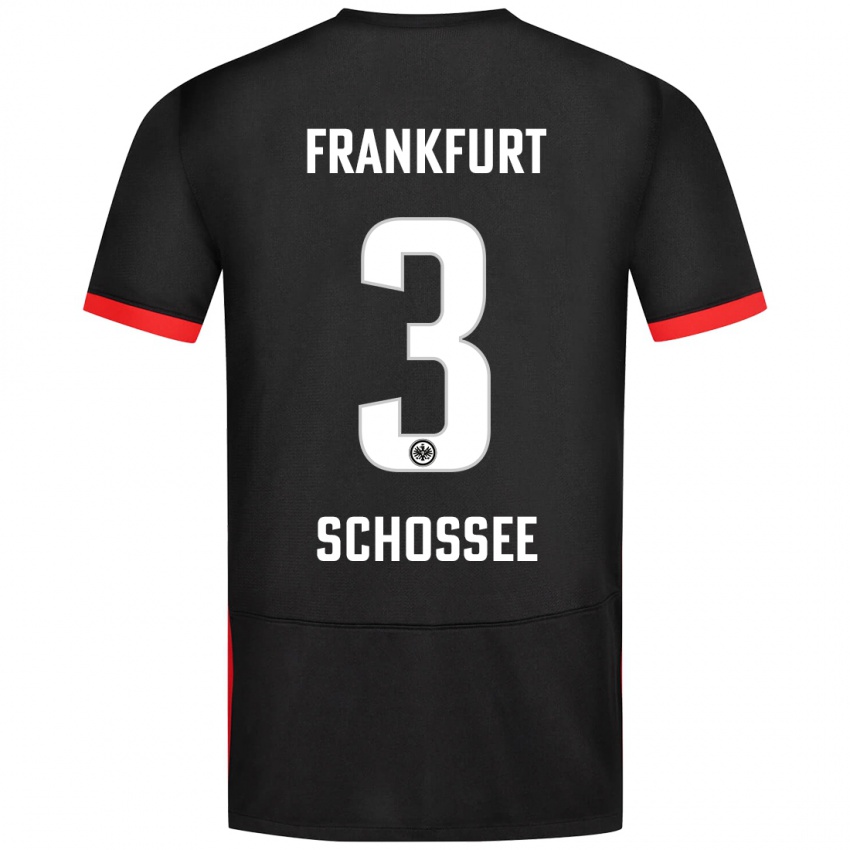 Kinder Maurice Schossee #3 Schwarz Auswärtstrikot Trikot 2024/25 T-Shirt Schweiz