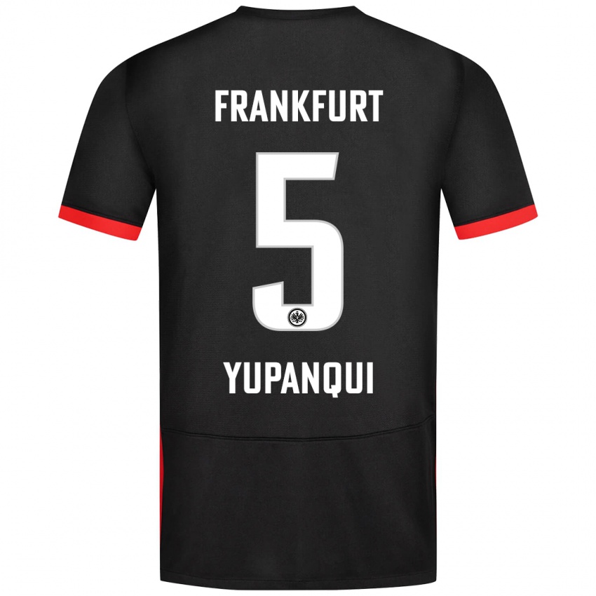 Kinder Philipp Eisele Yupanqui #5 Schwarz Auswärtstrikot Trikot 2024/25 T-Shirt Schweiz