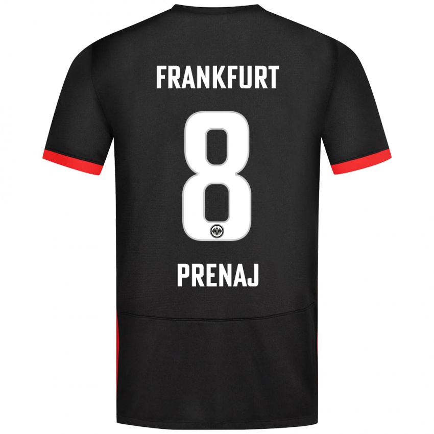 Kinder Christian Prenaj #8 Schwarz Auswärtstrikot Trikot 2024/25 T-Shirt Schweiz