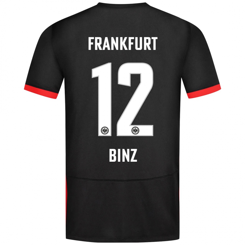 Kinder Sam Binz #12 Schwarz Auswärtstrikot Trikot 2024/25 T-Shirt Schweiz