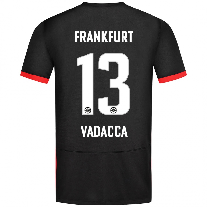 Kinder Gianni Vadacca #13 Schwarz Auswärtstrikot Trikot 2024/25 T-Shirt Schweiz