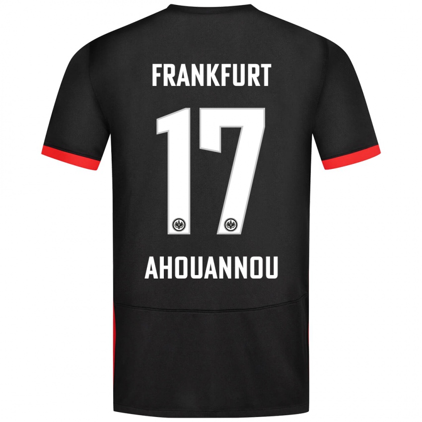 Kinder Yannis Ahouannou #17 Schwarz Auswärtstrikot Trikot 2024/25 T-Shirt Schweiz