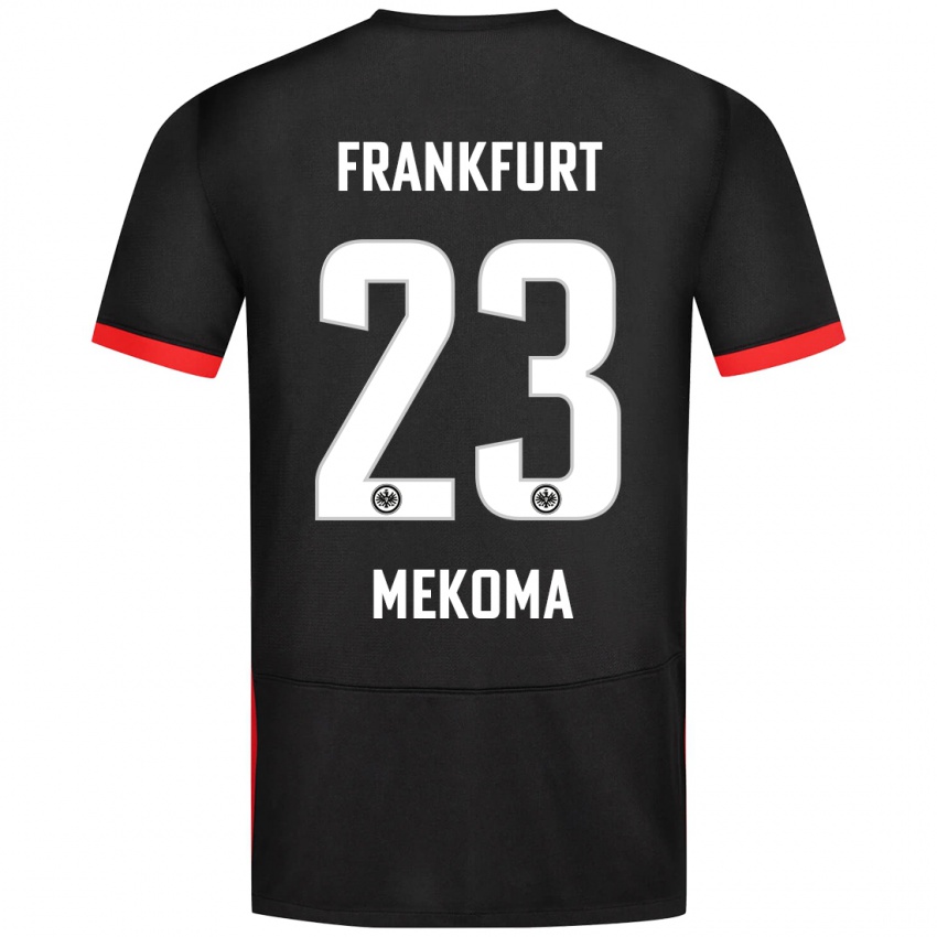 Kinder Jamal Mekoma #23 Schwarz Auswärtstrikot Trikot 2024/25 T-Shirt Schweiz