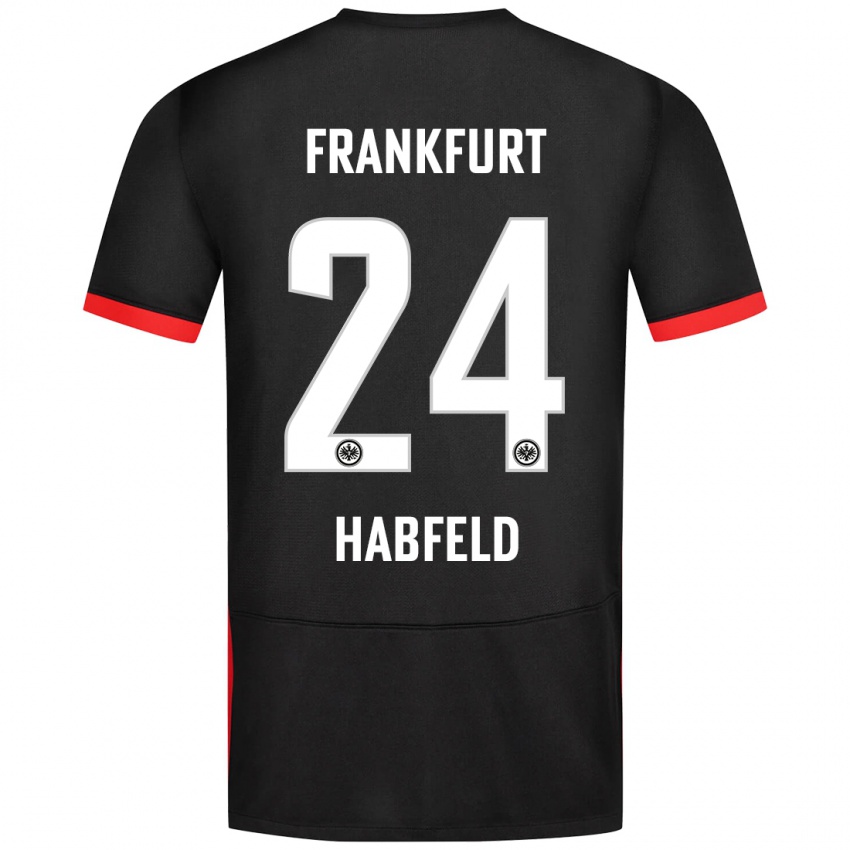 Kinder Josef Haßfeld #24 Schwarz Auswärtstrikot Trikot 2024/25 T-Shirt Schweiz