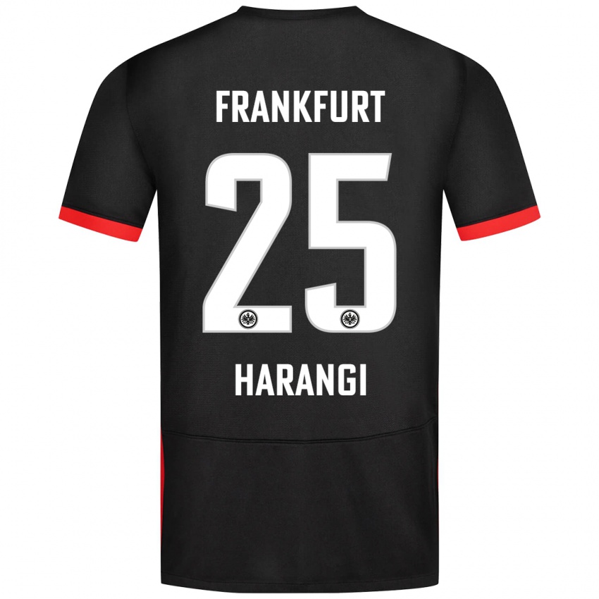 Kinder Aiden Harangi #25 Schwarz Auswärtstrikot Trikot 2024/25 T-Shirt Schweiz