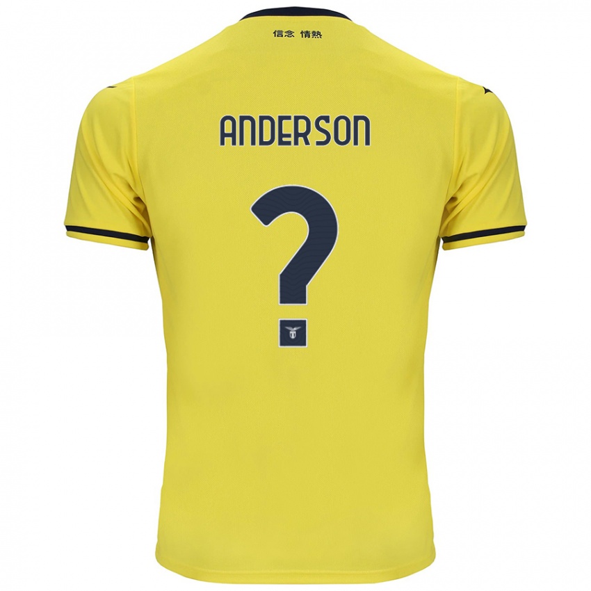 Enfant Maillot André Anderson #0 Jaune Tenues Extérieur 2024/25 T-Shirt Suisse