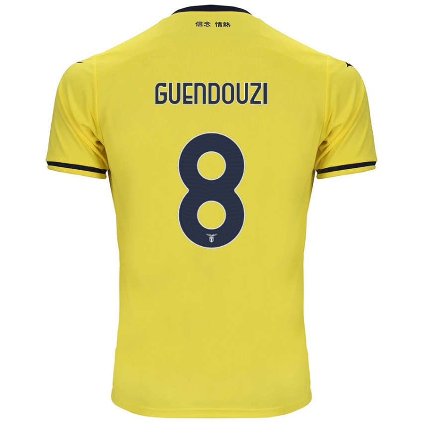 Enfant Maillot Matteo Guendouzi #8 Jaune Tenues Extérieur 2024/25 T-Shirt Suisse