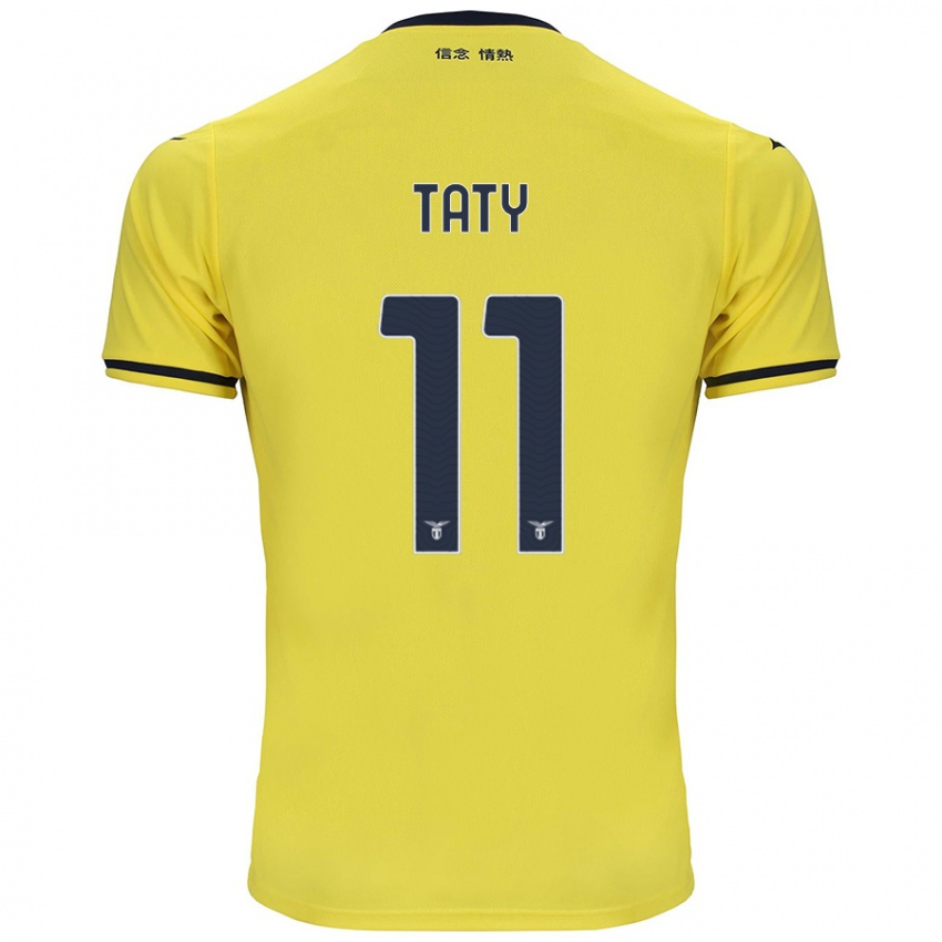 Kinder Taty Castellanos #11 Gelb Auswärtstrikot Trikot 2024/25 T-Shirt Schweiz