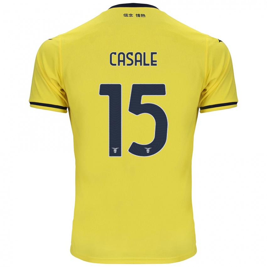 Kinder Nicolò Casale #15 Gelb Auswärtstrikot Trikot 2024/25 T-Shirt Schweiz